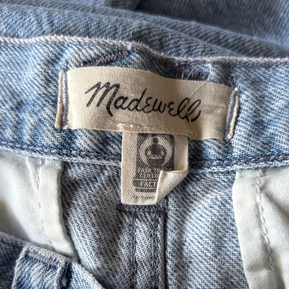 Madewell Low Slung Straight Cargo Jeans in Coleman Wash Size 28 - Picture 6 of 9
